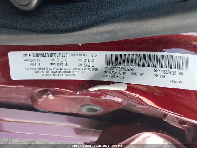 Chrysler 200 Limited 2015 1C3CCCAB3FN536365 Image 9