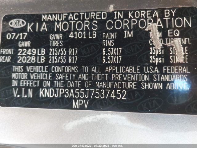 KNDJP3A55J7537452 KIA SOUL +