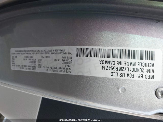 Chrysler Pacifica Hybrid Touring L 2021 2C4RC1L72MR594714 Image 9