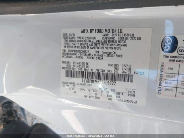 1ZVBP8EMXE5306922 Ford Mustang V6