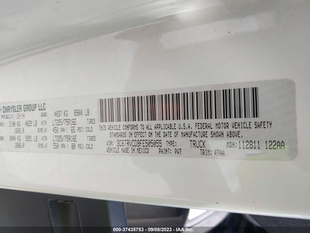 3C6TRVCD9FE505055 RAM Promaster