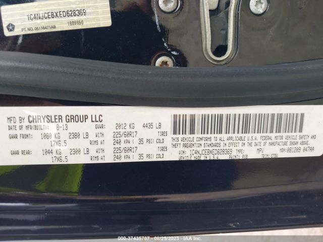1C4NJCEBXED628369 Jeep Compass Latitude