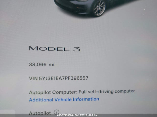 2023 Tesla 3, VIN: 5YJ3E1EA7PF396557