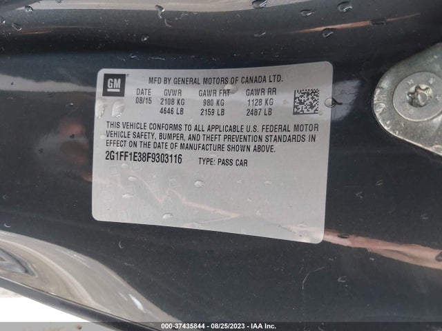 Chevrolet CAMARO LT 2015 2G1FF1E38F9303116 Image 9