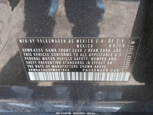 3VW547AU0FM091844 Volkswagen Golf Gti Autobahn W