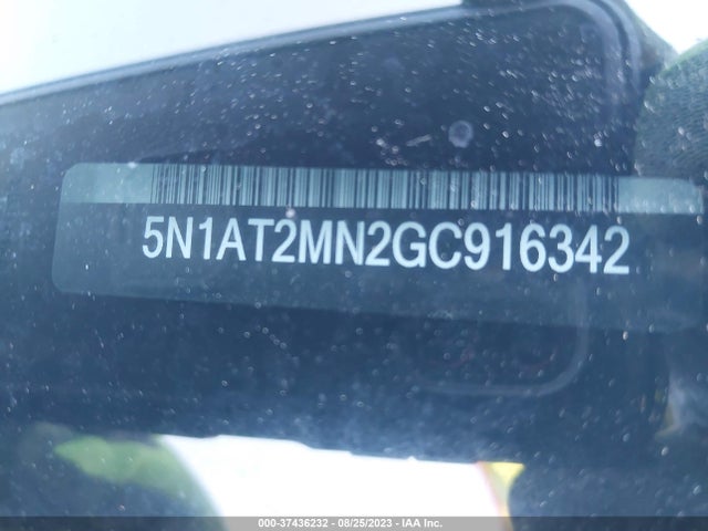 2016 NISSAN ROGUE S VIN: 5N1AT2MN2GC916342