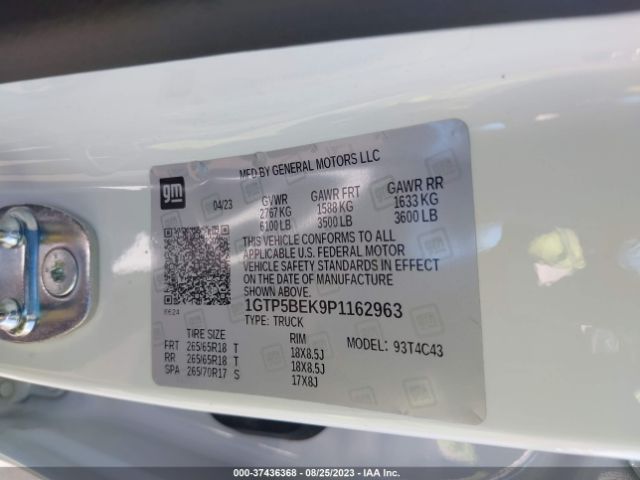 1GTP5BEK9P1162963 GMC Canyon 2wd Elevation