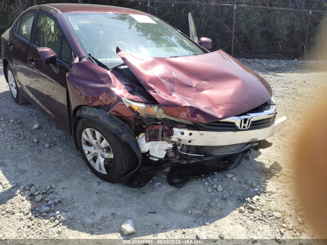 2012 HONDA CIVIC SDN LX VIN: 19XFB2E53CE035373