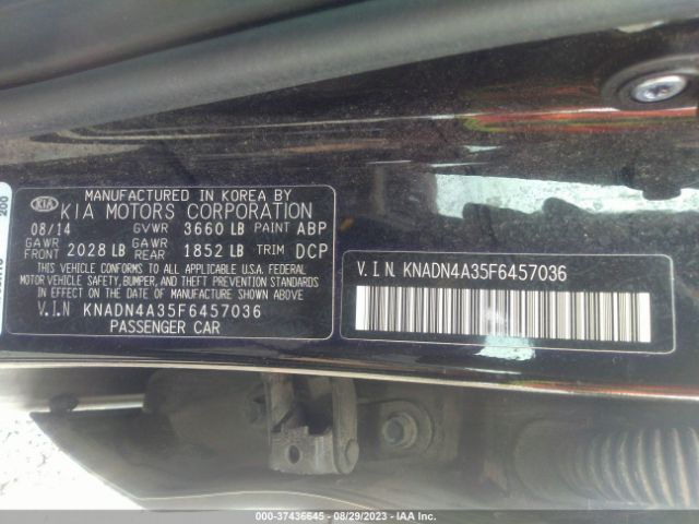 KNADN4A35F6457036 KIA RIO EX
