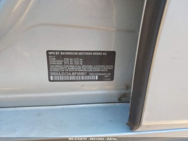WBA4J5C54JBF06861 BMW 4 Series 440i