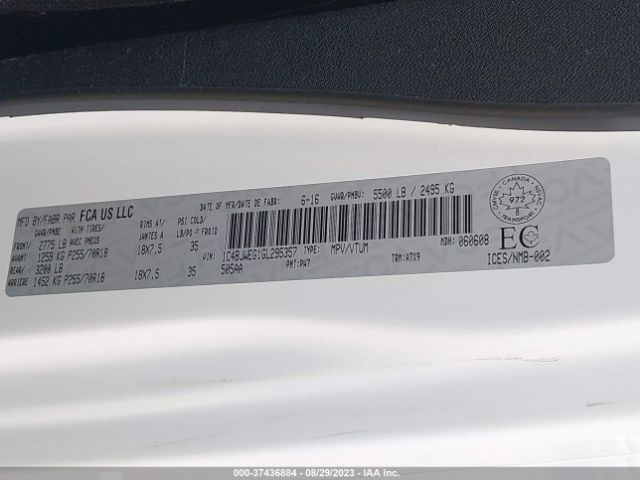 1C4BJWEG1GL295357 Jeep Wrangler Unlimited Sahara
