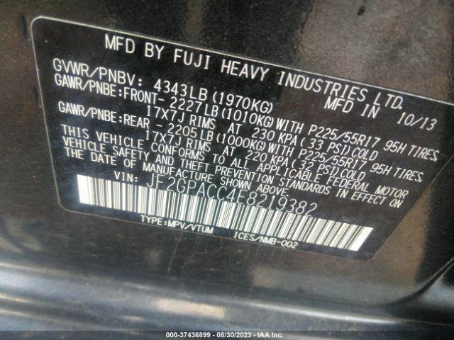 JF2GPACC4E8219382 Subaru Xv Crosstrek Premium