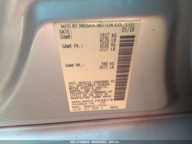 1N4AL3APXJC264678 Nissan Altima 2.5 Sl