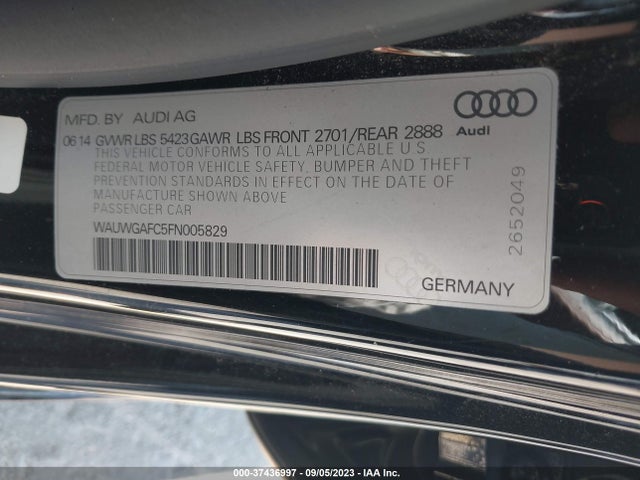 WAUWGAFC5FN005829 Audi A7 3.0 Premium Plus
