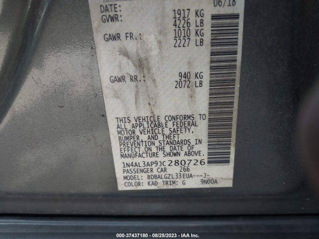 Nissan Altima 2.5 S 2018 1N4AL3AP9JC280726 Image 14