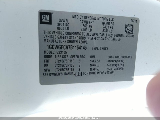 Chevrolet EXPRESS CARGO VAN 2019 1GCWGBFP8K1266241 Image 9