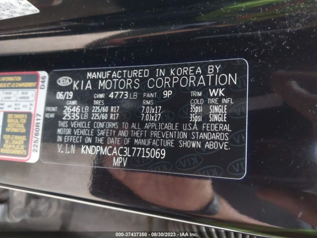 KNDPMCAC3L7715069 KIA Sportage Lx