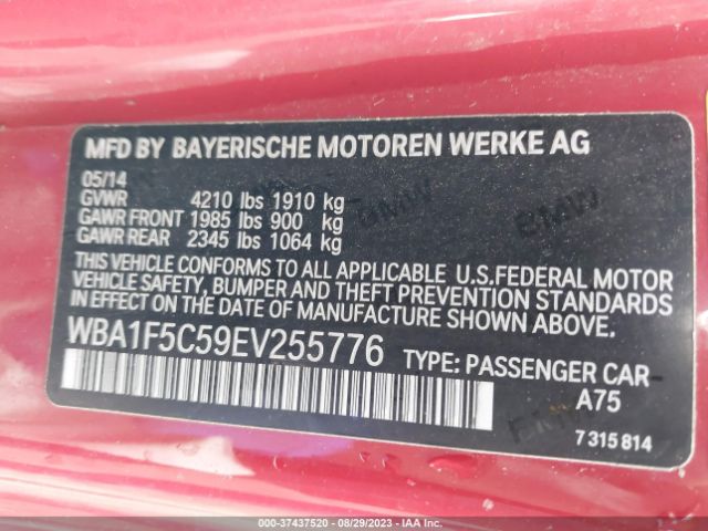 WBA1F5C59EV255776 BMW 2 Series 228i