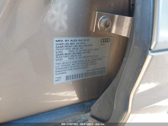WA1LAAF70KD004009 Audi Q7 55 Premium/55 Se Premium