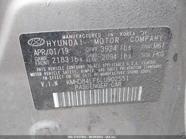 Hyundai ELANTRA SEL 2020 KMHD84LF6LU902551 Image 15