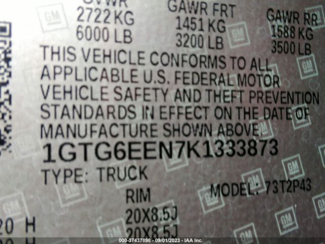 1GTG6EEN7K1333873 GMC Canyon 4wd Denali