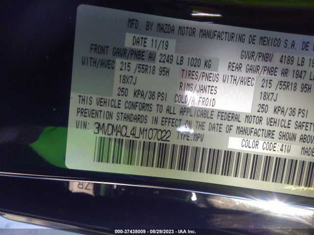 Mazda Cx-30 Select Package 2020 3MVDMACL4LM107022 Image 9