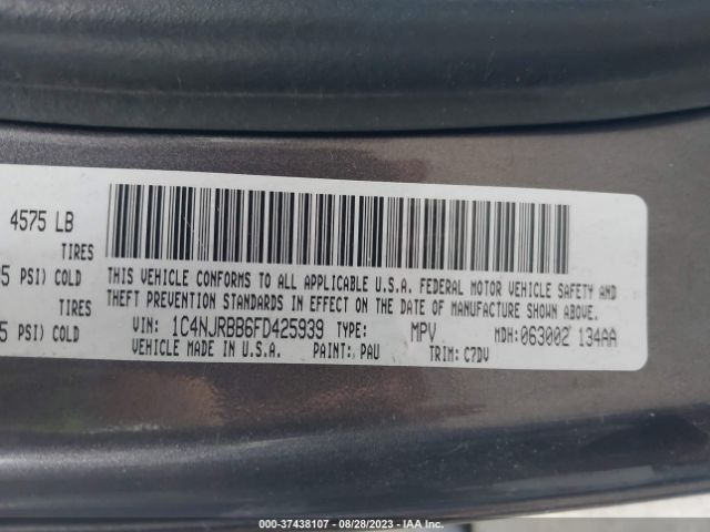 1C4NJRBB6FD425939 Jeep Patriot Sport