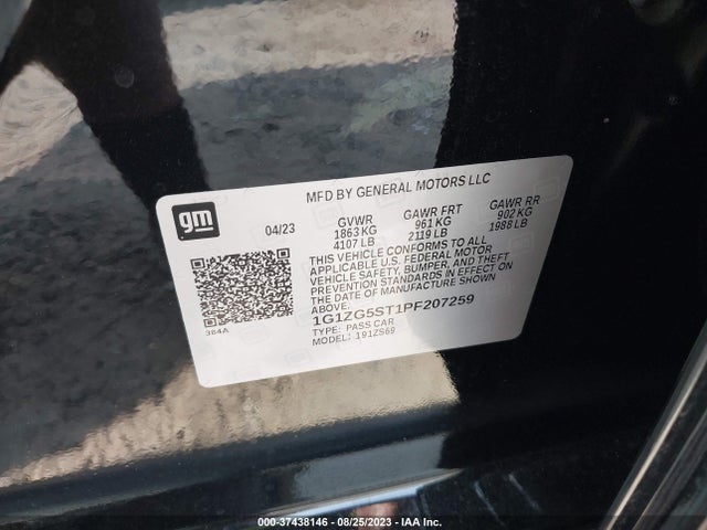 Chevrolet MALIBU RS 2023 1G1ZG5ST1PF207259 Image 9