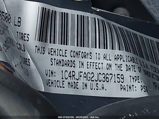 1C4RJFAG2JC367159 Jeep Grand Cherokee Altitude