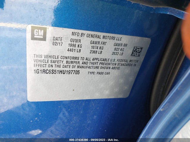 Chevrolet VOLT LT 2017 1G1RC6S51HU197705 Image 15
