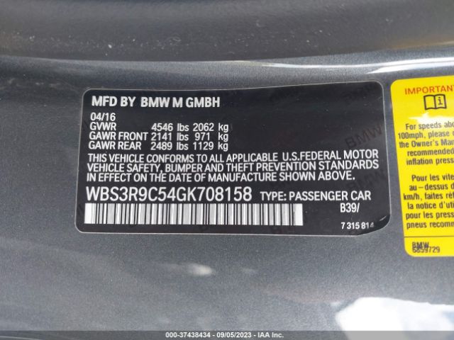 WBS3R9C54GK708158 BMW M4