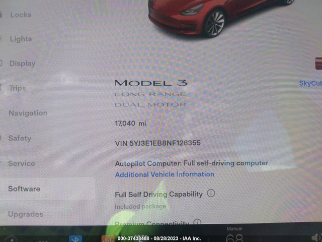 Tesla Model 3 Long Range 2022 5YJ3E1EB8NF126355 Image 7