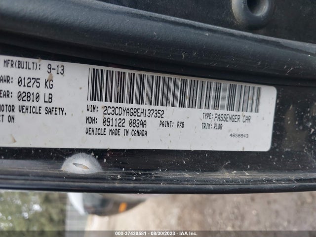 2014 DODGE CHALLENGER RALLYE REDLINE VIN: 2C3CDYAG8EH137352