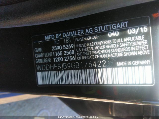 WDDHF8JB9GB176422 Mercedes-Benz E-class E 350