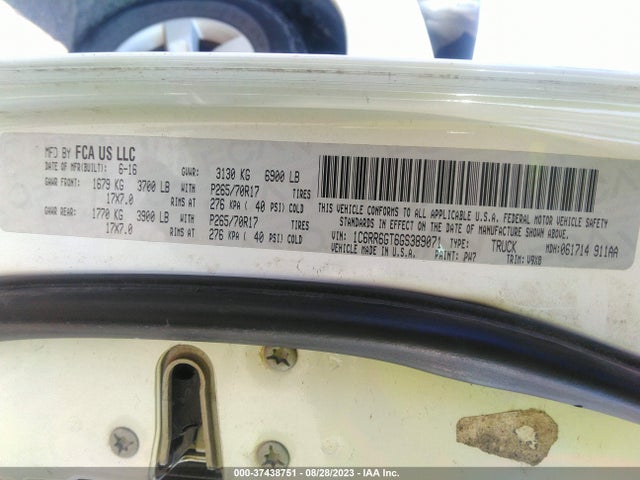 1C6RR6GT6GS389071 RAM 1500 Slt