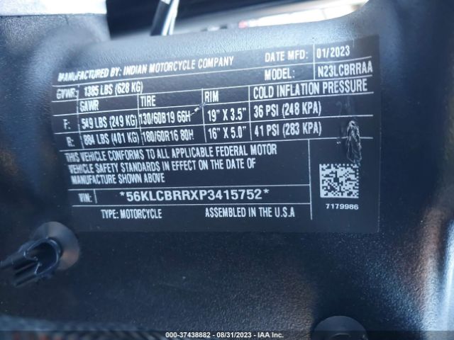 2023 INDIAN MOTORCYCLE CO. CHALLENGER 56KLCBRRXP3415752 Photo 9