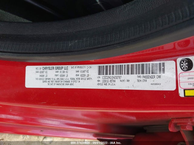 Dodge AVENGER SE 2014 1C3CDZAG1EN232767 Image 9