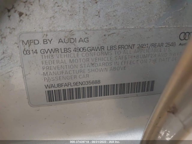 WAUBFAFL9EN035688 Audi A4 PREMIUM