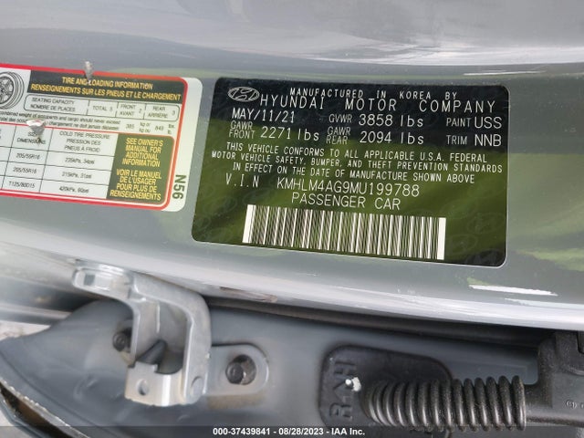 Hyundai ELANTRA SEL 2021 KMHLM4AG9MU199788 Image 9