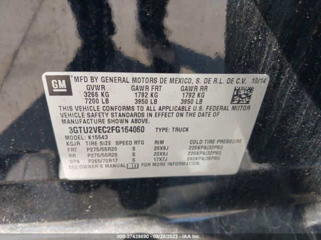 3GTU2VEC2FG164060 GMC Sierra 1500 Slt