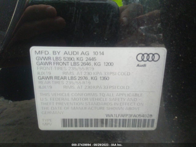 WA1LFAFP3FA054928 Audi Q5 Premium Plus