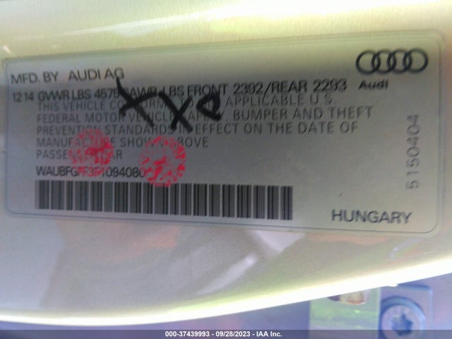 WAUBFGFF3F1094080 Audi S3/a3 2.0t Premium