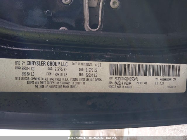 2013 CHRYSLER 300 VIN: 2C3CCAAG1DH659071