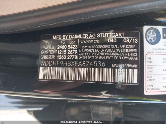 WDDHF9HBXEA874536 Mercedes-Benz E-class E 250 Bluetec