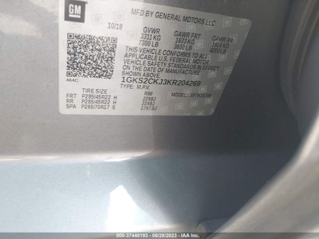 1GKS2CKJ3KR204269 GMC YUKON DENALI