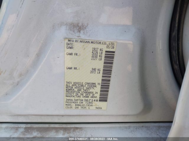 1N4AL3AP7GN367148 Nissan ALTIMA 2.5