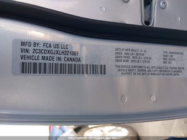 2C3CDXGJXLH221067 Dodge Charger Scat Pack