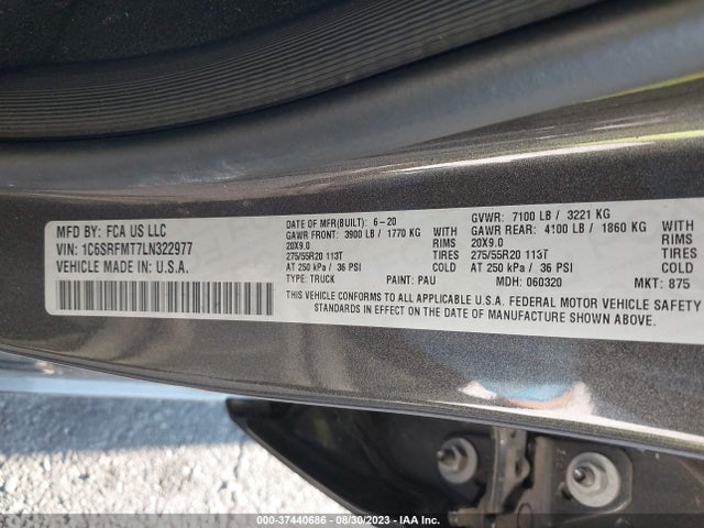 1C6SRFMT7LN322977 RAM 1500 Big Horn