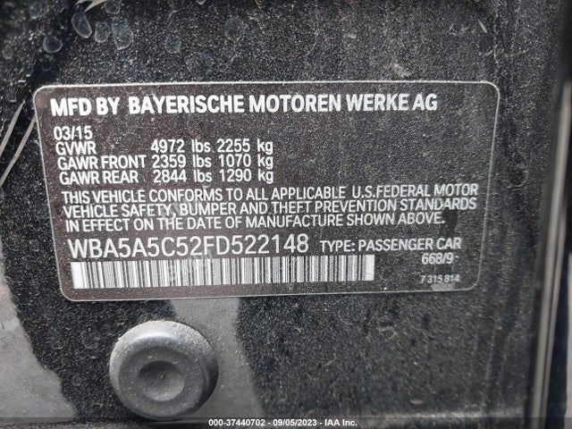 WBA5A5C52FD522148 BMW 528I