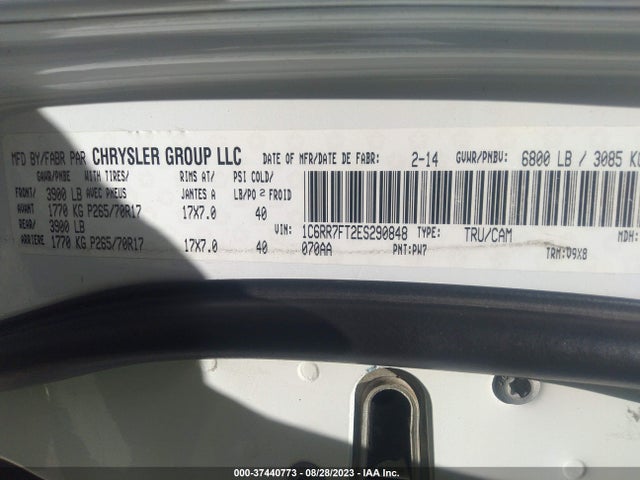 1C6RR7FT2ES290848 RAM 1500 St